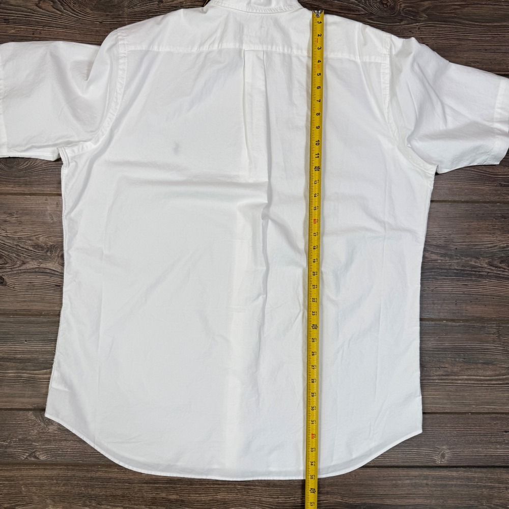 Polo Ralph Lauren Mens Size XLT Button Down Shirt White Short Sleeve Oxford NEW - Picture 5 of 6